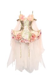 Blood Supply Sylvan Spirit Flower Corset Top Tulle Overlayer and Flower Petticoat(Full Payment Without Shipping)